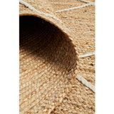 Nyla Natural Diamond Pattern Jute Runner Rug