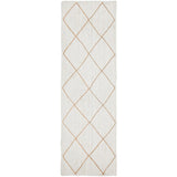 Nyla Off-White Diamond Pattern Jute Rug