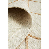 Nyla Off-White Diamond Pattern Jute Rug