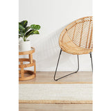 Nyla Off-White Natural Border Jute Rug
