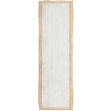 Nyla Off-White Natural Border Jute Rug