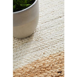 Nyla Off-White Natural Border Jute Rug
