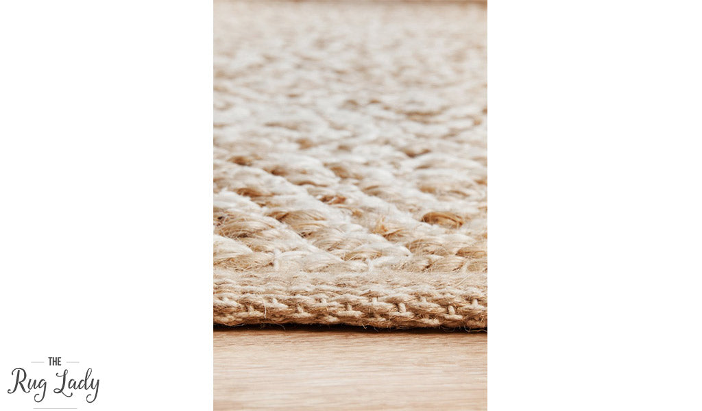Nyla Natural Geometric Diamond Pattern Jute Rug | New Arrivals | The ...