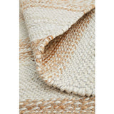 Nyla Natural Off-White Striped Jute Rug
