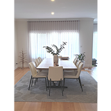 Empire Silver Braided Striped Geometric Rug