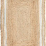 Nyla Natural White Border Jute Rug