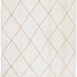 Nyla Off-White Diamond Pattern Jute Rug