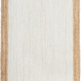 Nyla Off-White Natural Border Jute Rug