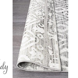 Heaven Dark Grey Diamond Pattern Rug