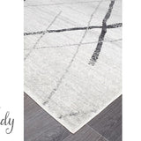 Heaven Grey Abstract Diamond Hallway Runner