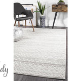 Heaven Grey Diamond Tribal Rug