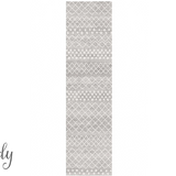 Heaven Silver Tribal Diamond Hallway Runner