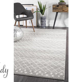 Heaven Silver Tribal Diamond Rug