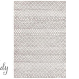 Heaven Silver Tribal Diamond Hallway Runner