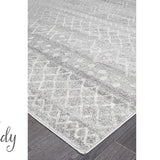Heaven Silver Tribal Diamond Hallway Runner