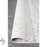 Heaven Silver Tribal Diamond Hallway Runner