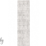 Heaven Grey Tribal Geometric Diamond Hallway Runner