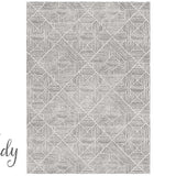 Heaven Silver Geometric Diamond Hallway Runner
