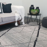 Heaven Grey Abstract Diamond Rug