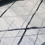 Heaven Grey Abstract Diamond Rug