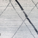 Heaven Grey Abstract Diamond Rug