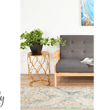 Odette Blue Medallion Vintage Rug