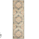 Odette Blue Medallion Vintage Rug