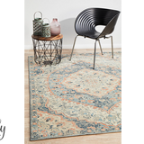 Odette Blue Medallion Vintage Rug