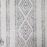 Heaven Grey Tribal Diamond Pattern Rug