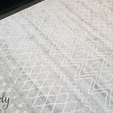 Heaven Grey Diamond Tribal Rug
