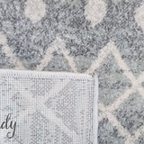 Heaven Silver Tribal Diamond Rug