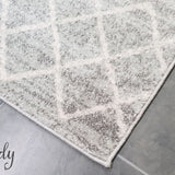 Heaven Silver Tribal Diamond Rug