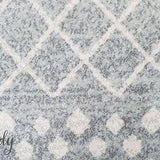 Heaven Silver Tribal Diamond Rug
