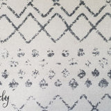 Heaven Ivory Grey Tribal Diamond Rug