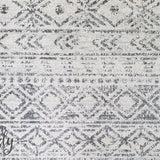 Heaven Grey Tribal Geometric Diamond Rug