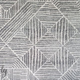 Heaven Silver Geometric Diamond Rug