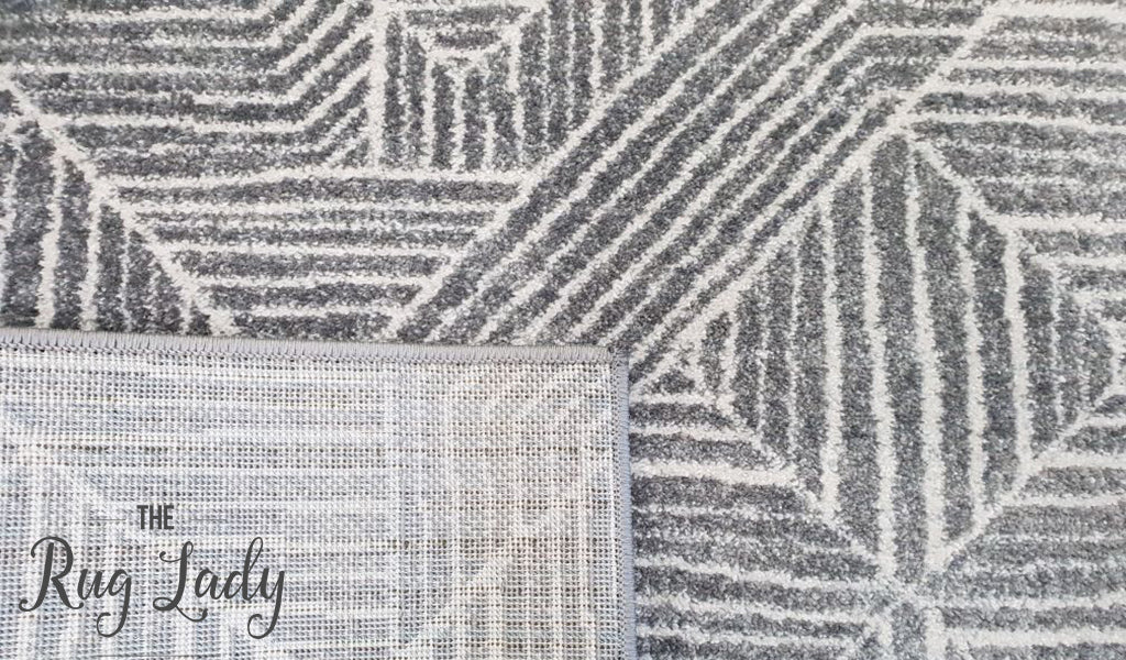 Heaven Silver Geometric Diamond Rug – The Rug Lady