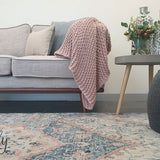 Odette Blue Medallion Vintage Rug