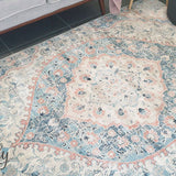 Odette Blue Medallion Vintage Rug
