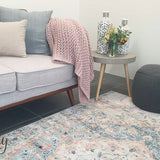 Odette Blue Medallion Vintage Rug