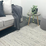 Olivia Natural Braided Pattern Wool Rug