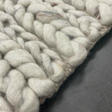 Olivia Natural Braided Pattern Wool Rug