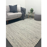 Olivia Natural Braided Pattern Wool Rug