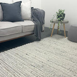 Olivia Natural Braided Pattern Wool Rug