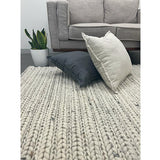Olivia Natural Braided Pattern Wool Rug