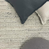 Olivia Natural Braided Pattern Wool Rug