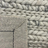 Olivia Natural Braided Pattern Wool Rug