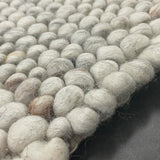 Olivia Natural Bubble Pattern Wool Rug