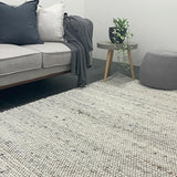 Olivia Natural Bubble Pattern Wool Rug