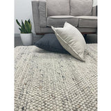 Olivia Natural Bubble Pattern Wool Rug